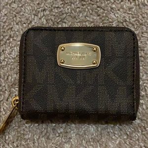 Michael Kors Small Wallet Brown MK Pattern